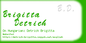 brigitta detrich business card